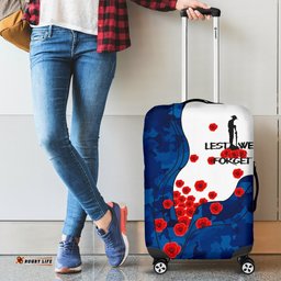 ANZAC Lest We Forget Luggage Covers Australian Flag Blue