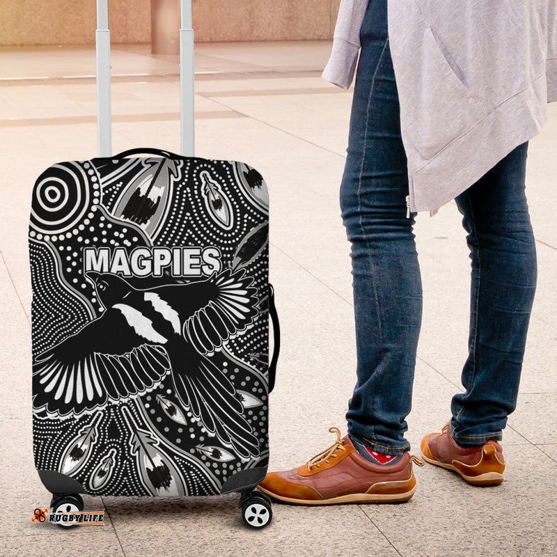 Collingwood Magpies Luggage Cover Aboriginal Art