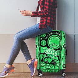 Melbourne Stars Cricket Luggage Cover Happy Australia Day Aboriginal Art