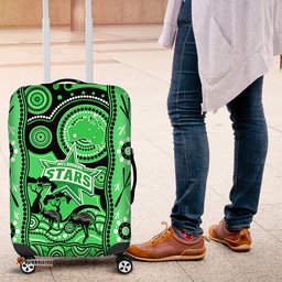 Melbourne Stars Cricket Luggage Cover Happy Australia Day Aboriginal Art
