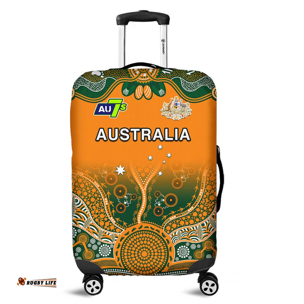 Australia Rugby Luggage Cover Aussie Sevens Original Indigenous