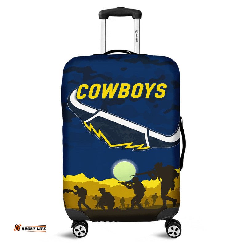North Queensland Cowboys ANZAC Luggage Cover Simple Style Blue