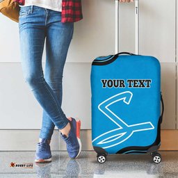 Custom Adelaide Strikers Luggage Cover Indigenous Art Grunge Style
