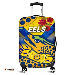 Parramatta Eels ANZAC Luggage Cover Indigenous Vibes Gold