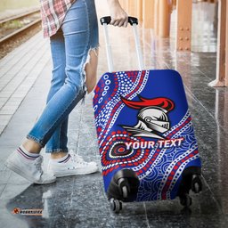 Custom Personalised Knights Rugby Aboriginal Art Luggage Covers