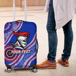 Custom Personalised Knights Rugby Aboriginal Art Luggage Covers