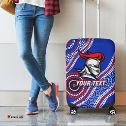 Custom Personalised Knights Rugby Aboriginal Art Luggage Covers