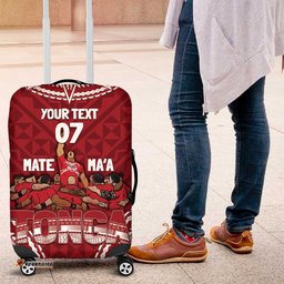 Personalized Mate Maa Tonga Rugby Luggage Cover Ofa Atu Tonga