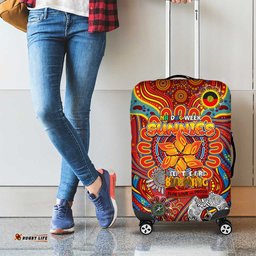 Gold Coast Suns NAIDOC Week 2024 Luggage Cover Mascot Football