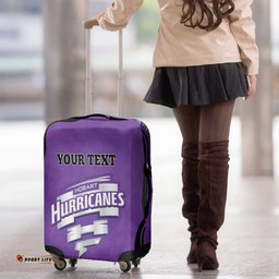 Custom Hobart Hurricanes Luggage Cover Indigenous Art Grunge Style