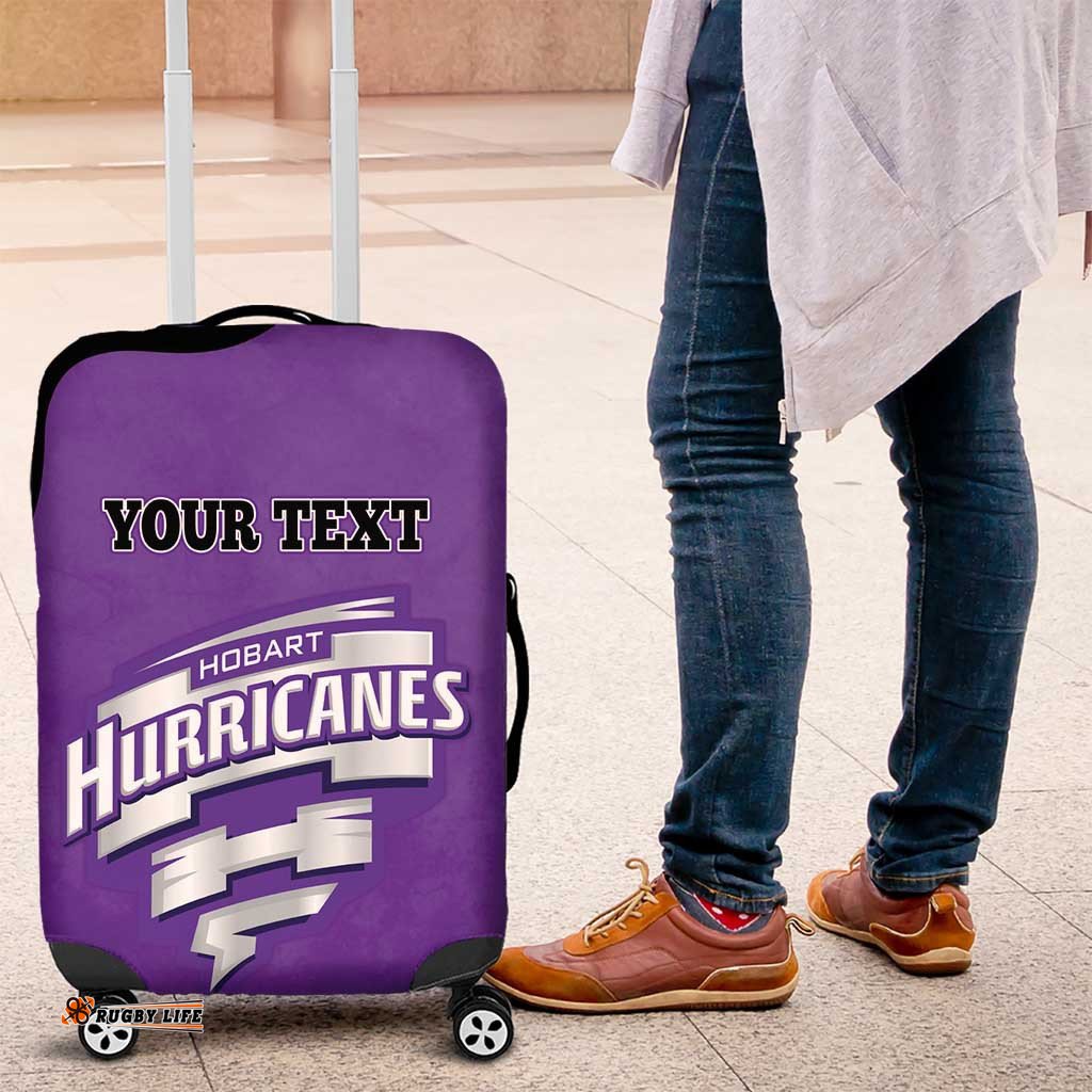 Custom Hobart Hurricanes Luggage Cover Indigenous Art Grunge Style