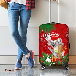 Koala Lover Luggage Cover Australia Merry Christmas Aboriginal