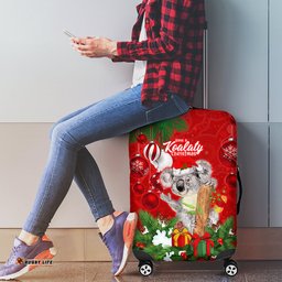 Koala Lover Luggage Cover Australia Merry Christmas Aboriginal