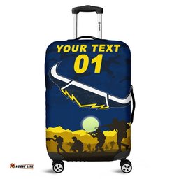 Custom Personalised North Queensland Cowboys ANZAC Luggage Cover Simple Style Blue