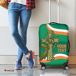 Custom Ireland Rugby Luggage Cover Green Celtic Knot Summer Paris 2024