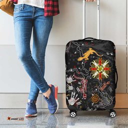 Lizard Aboriginal Australia Luggage Cover