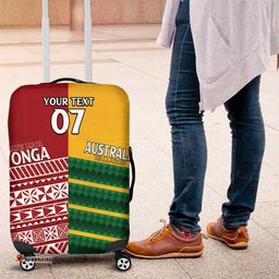 Australia Tonga Rugby Custom Luggage Cover Minimalist Dynamic
