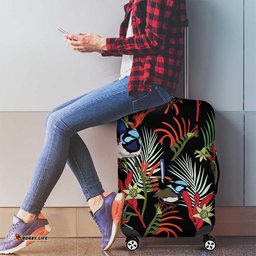 Australia Kangaroo Paw And Splendid Fairy wren Luggage Cover Sameless Style