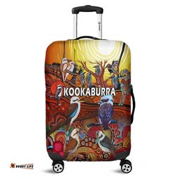 Australia Kookaburra Dreaming Aboriginal Arty Style Luggage Cover