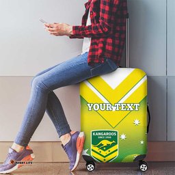 Custom Australia Rugby Luggage Cover 2024 Kangaroos Gradient Sporty Style
