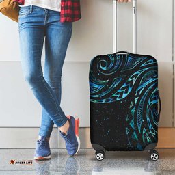 New Zealand Tribal Tattoo Luggage Cover With Matariki Art