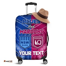 Custom Personalised Blues and Maroons Rugby Luggage Covers Origin NSW Combine Queensland Aboriginal Australian