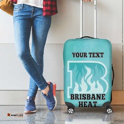 Custom Brisbane Heat Luggage Cover Indigenous Art Grunge Style