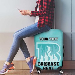 Custom Brisbane Heat Luggage Cover Indigenous Art Grunge Style