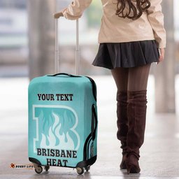 Custom Brisbane Heat Luggage Cover Indigenous Art Grunge Style