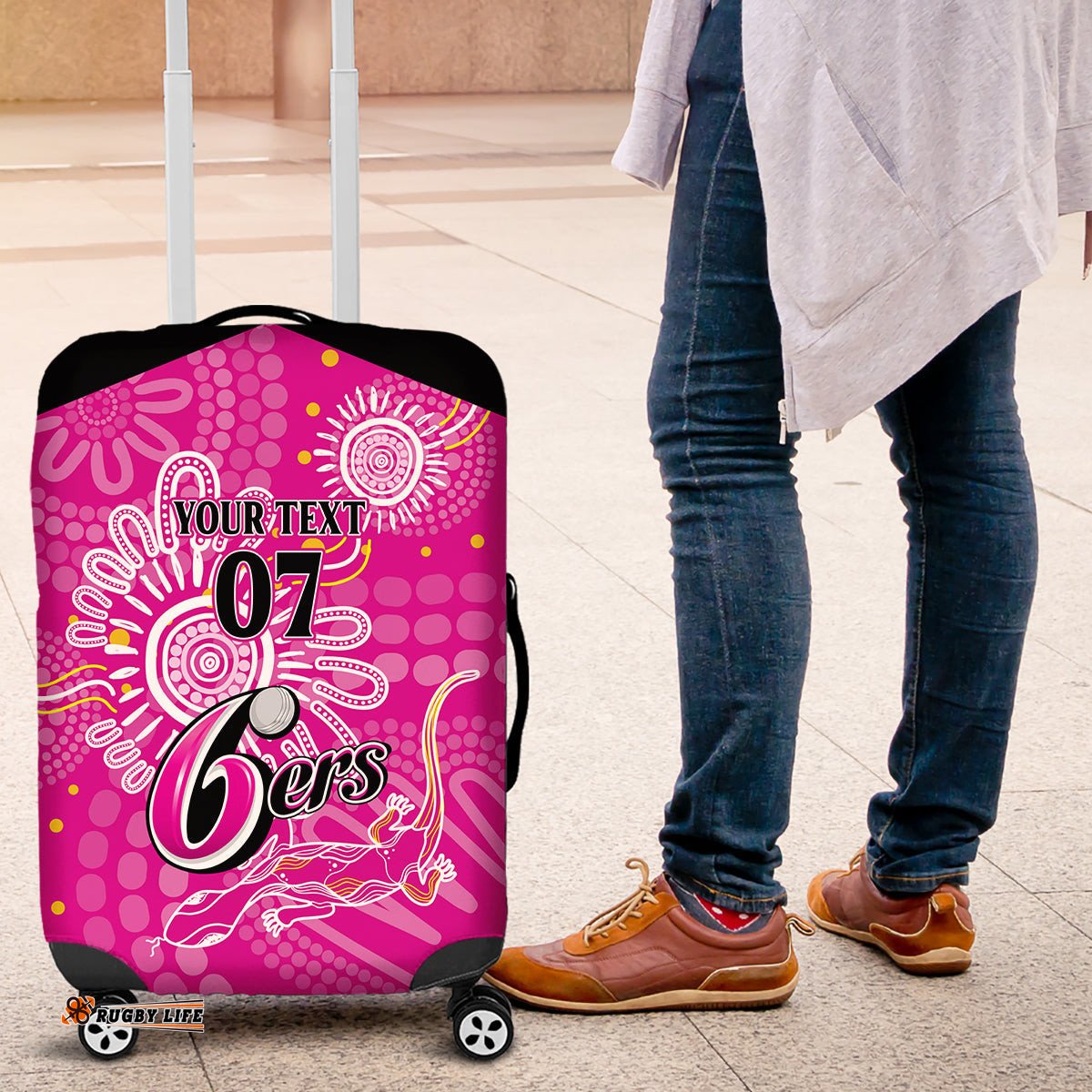 Custom Sixers Cricket Indigenous Luggage Cover Inspirations