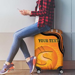 Custom Perth Scorchers Luggage Cover Indigenous Art Grunge Style