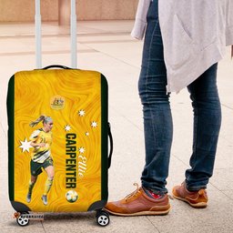Australia Soccer Luggage Cover Ellie Carpenter Matildas Gold Version