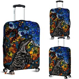 Aboriginal Lizard Tribal Luggage Cover