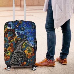Aboriginal Lizard Tribal Luggage Cover