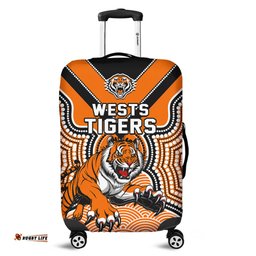 Wests Tigers Luggage Cover Indigenous Artsy