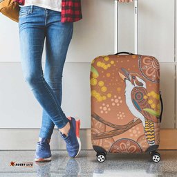 Kookaburra Aboriginal Dot Painting Luggage Cover