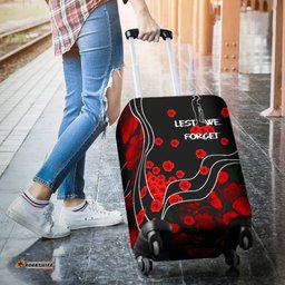 ANZAC Lest We Forget Luggage Covers Poppy Flowers