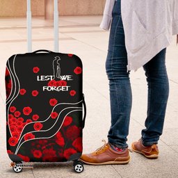 ANZAC Lest We Forget Luggage Covers Poppy Flowers