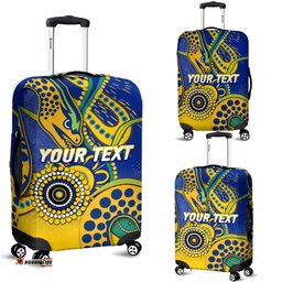 Custom Personalised Eels Rugby Aboriginal Art Luggage Covers