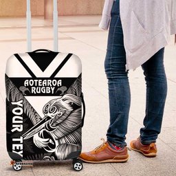Aotearoa Silver Fern Rugby Custom Luggage Cover 2024 Go Kiwi
