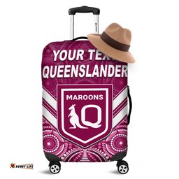 Custom Personalised Maroons Rugby Luggage Covers Aboriginal Queensland Origin