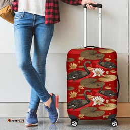 Australia Luggage Cover Swans Landscape Art