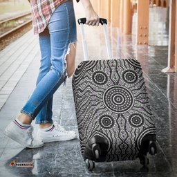 Luggage Cover Aboriginal Dot Painting Ver04