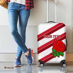 Custom England Rugby Luggage Cover 2024 Go Champions Red Rose Sporty Version