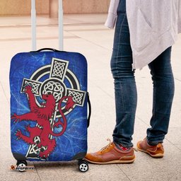 Scotland Celtic Luggage Covers Celtic Cross and Rampant Skew Style