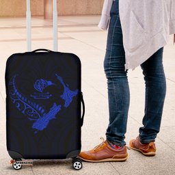 New Zealand Heart Luggage Covers Map Kiwi mix Silver Fern Blue