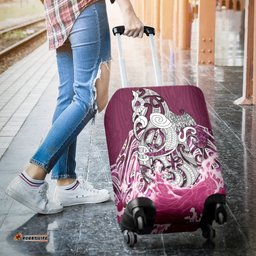 Maori Manaia The Blue Sea Luggage Covers, Pink