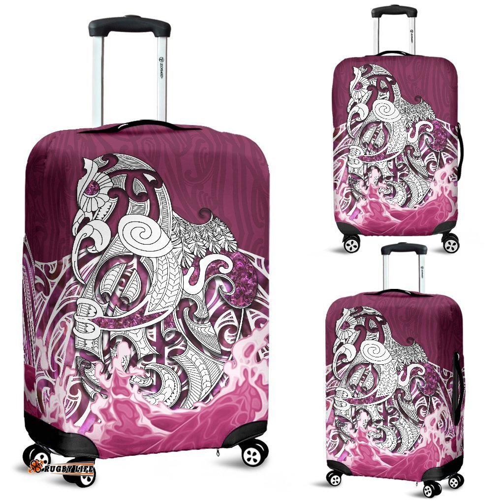 Maori Manaia The Blue Sea Luggage Covers, Pink