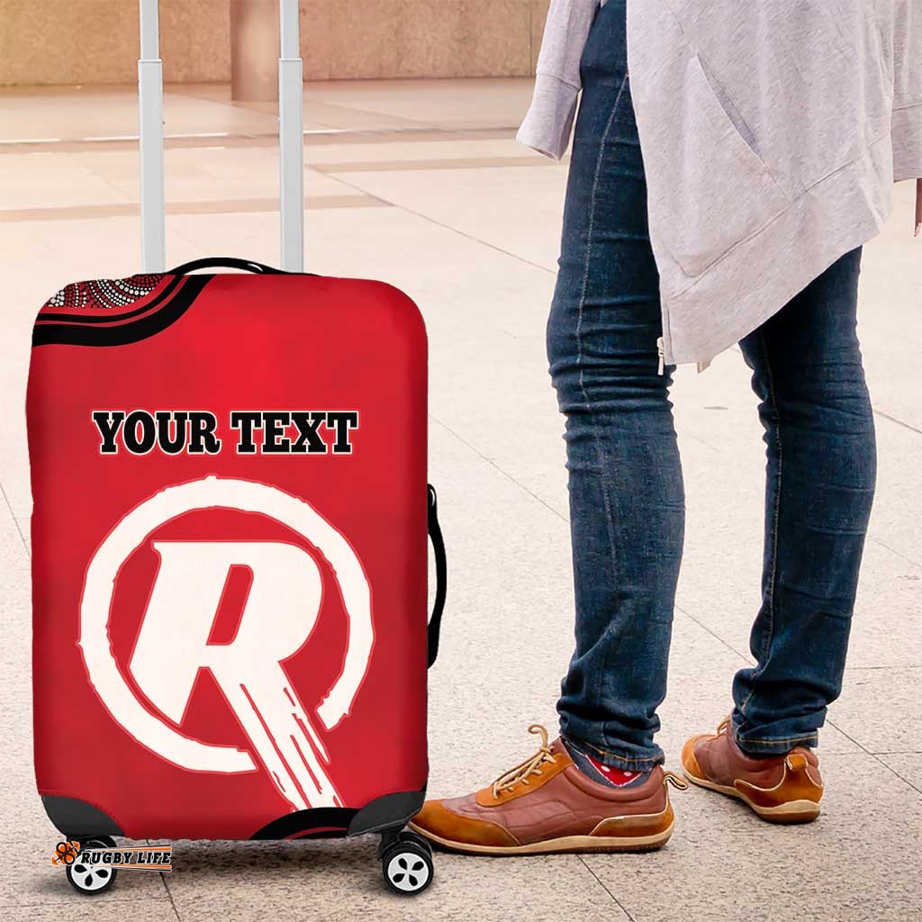 Custom Melbourne Renegades Luggage Cover Indigenous Art Grunge Style