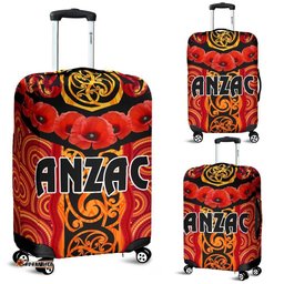 ANZAC Lest We Forget Poppy Luggage Covers New Zealand Maori Silver Fern Australia Aboriginal NO.1